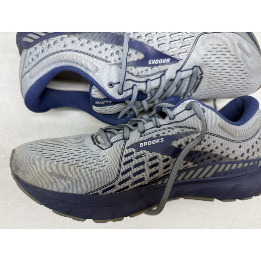 BROOKS Adrenaline GTS 21 Men’s Size 10.5 D Running Shoes 1103491D006 Gray /Blue - Picture 9 of 10